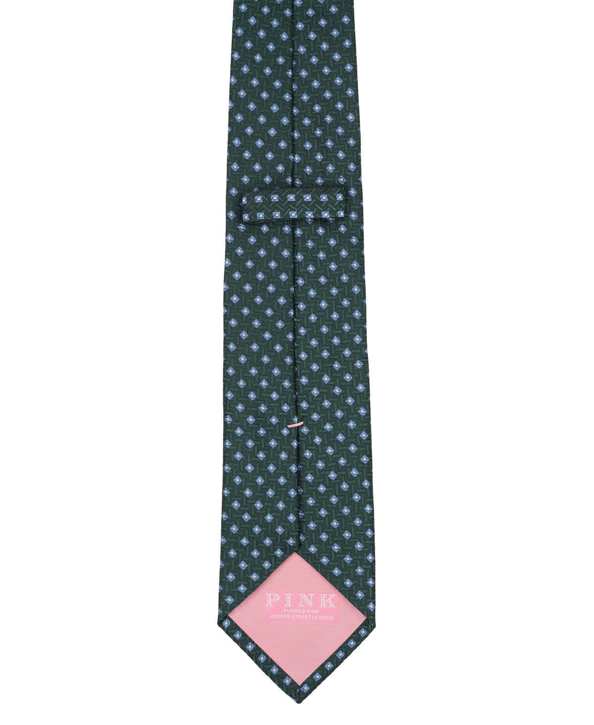 Green Neat Woven Silk Tie