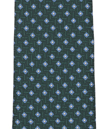 Green Neat Woven Silk Tie