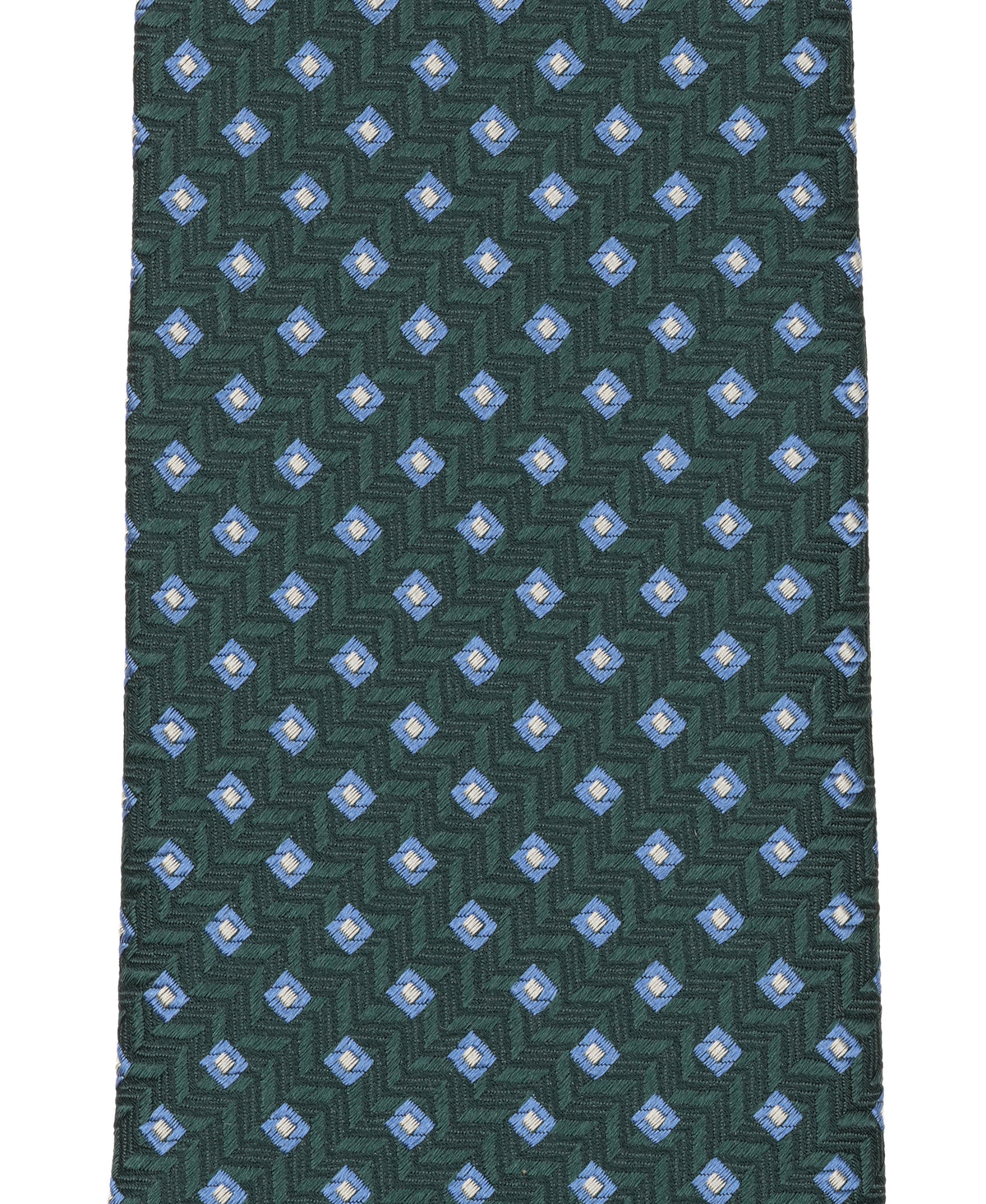 Green Neat Woven Silk Tie