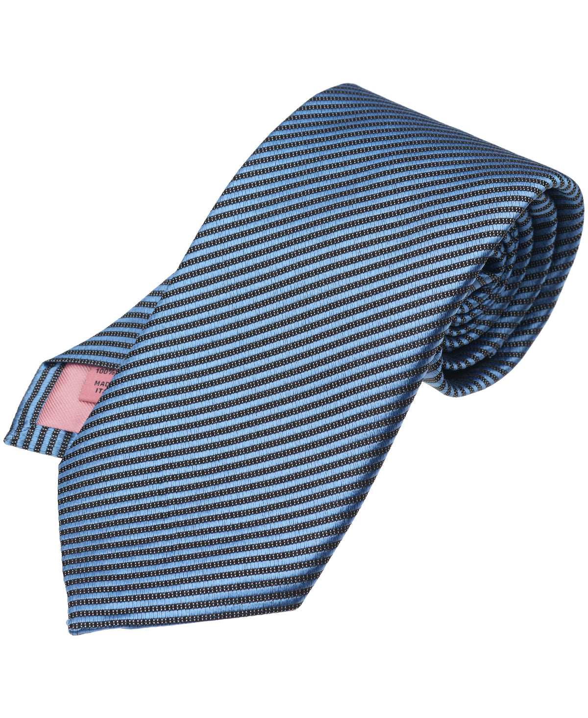 Sky Striped Woven Silk Tie