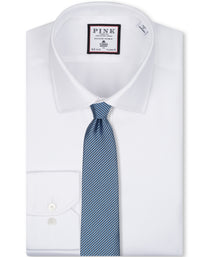 Sky Striped Woven Silk Tie