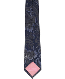 Black Paisley Woven Silk Tie