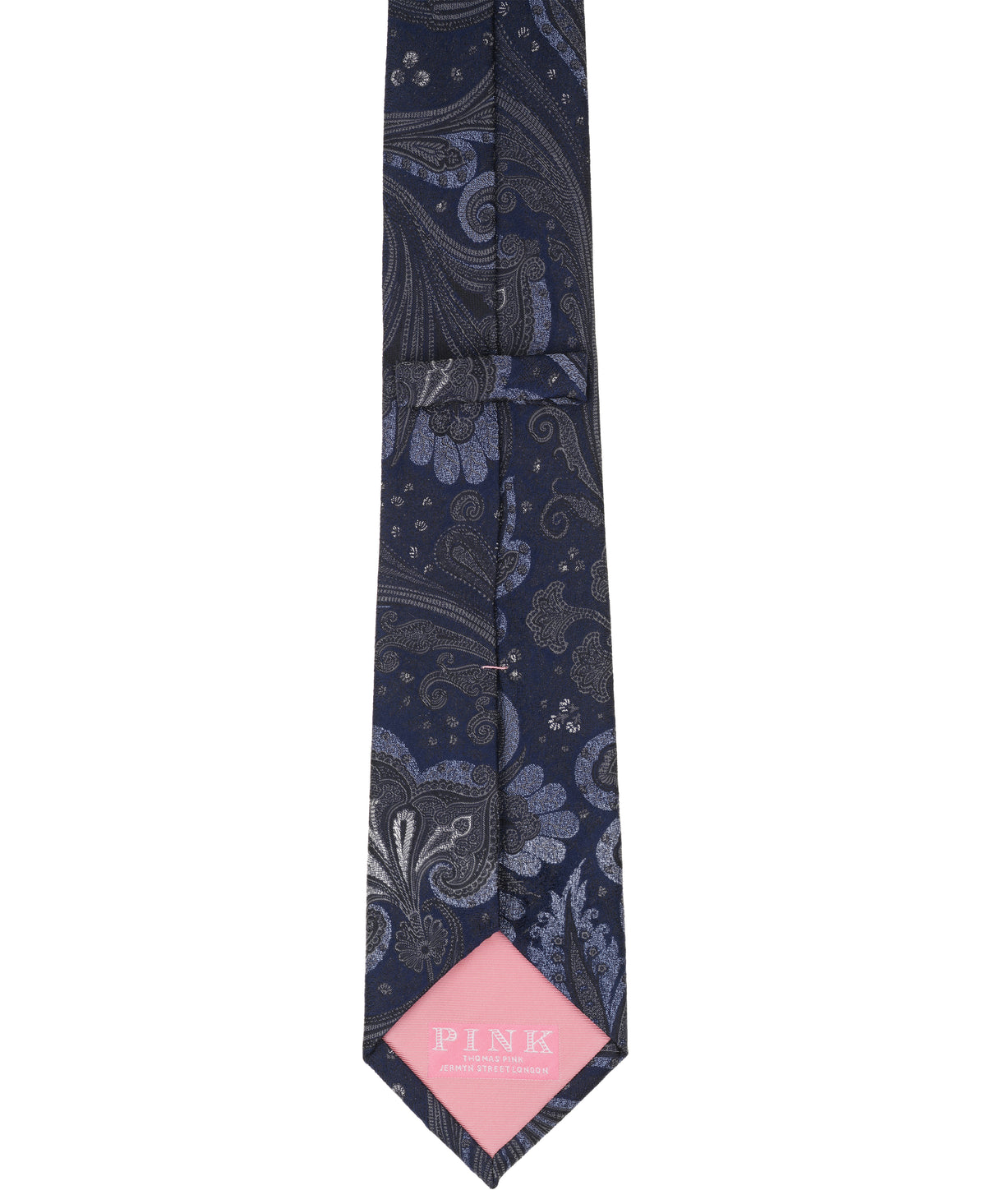 Black Paisley Woven Silk Tie