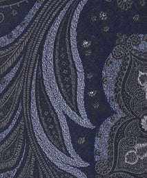 Black Paisley Woven Silk Tie