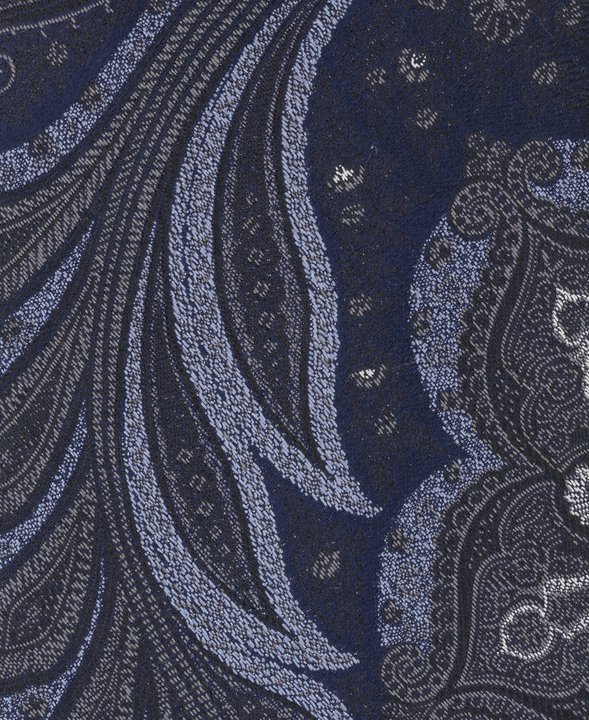Black Paisley Woven Silk Tie