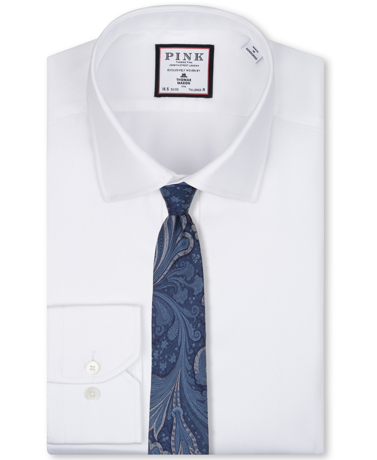 Navy Paisley Woven Silk Tie