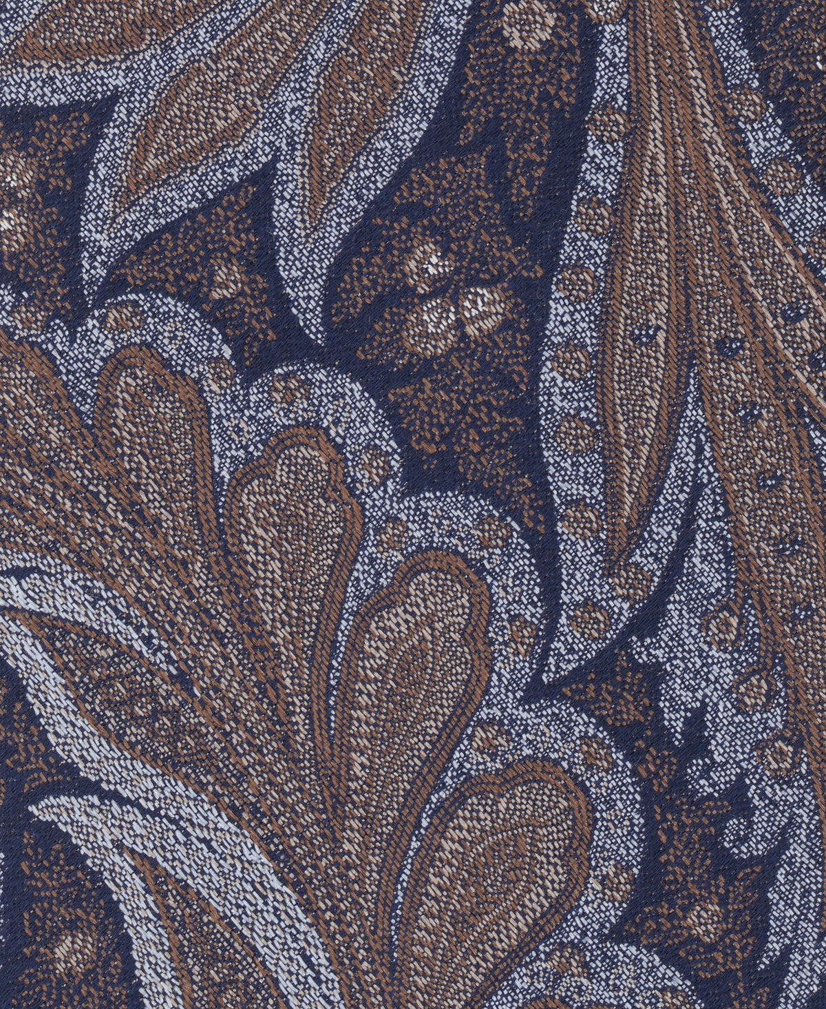 Taupe Paisley Woven Silk Tie
