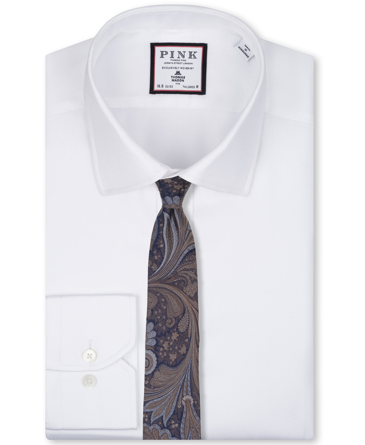 Taupe Paisley Woven Silk Tie