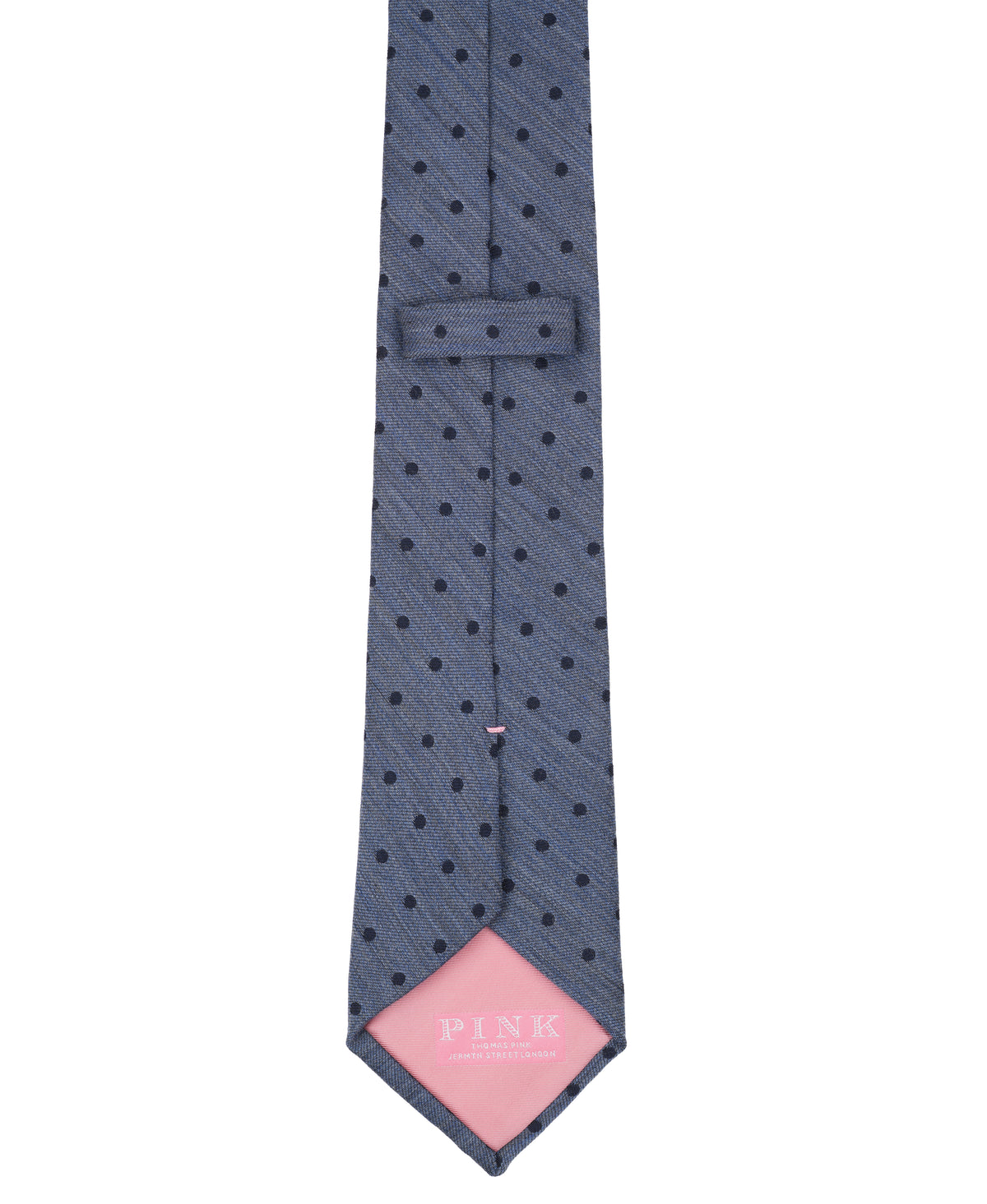 Blue Dot Woven Silk Tie
