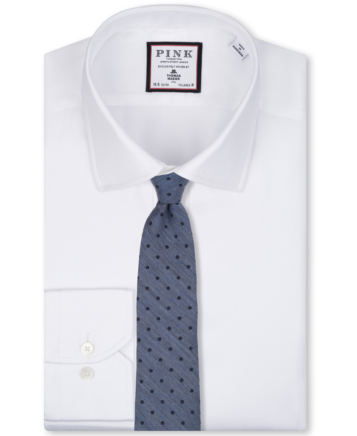 Blue Dot Woven Silk Tie