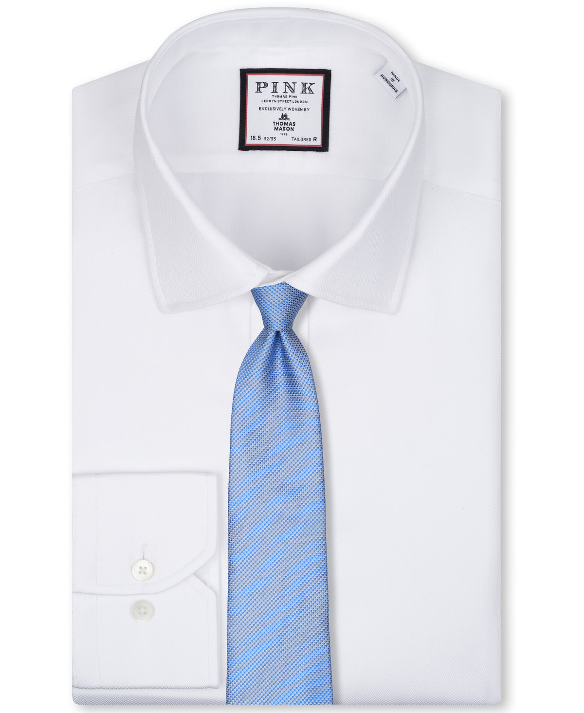 Blue Textured Woven Silk Tie