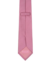 Pink Textured Woven Silk Tie