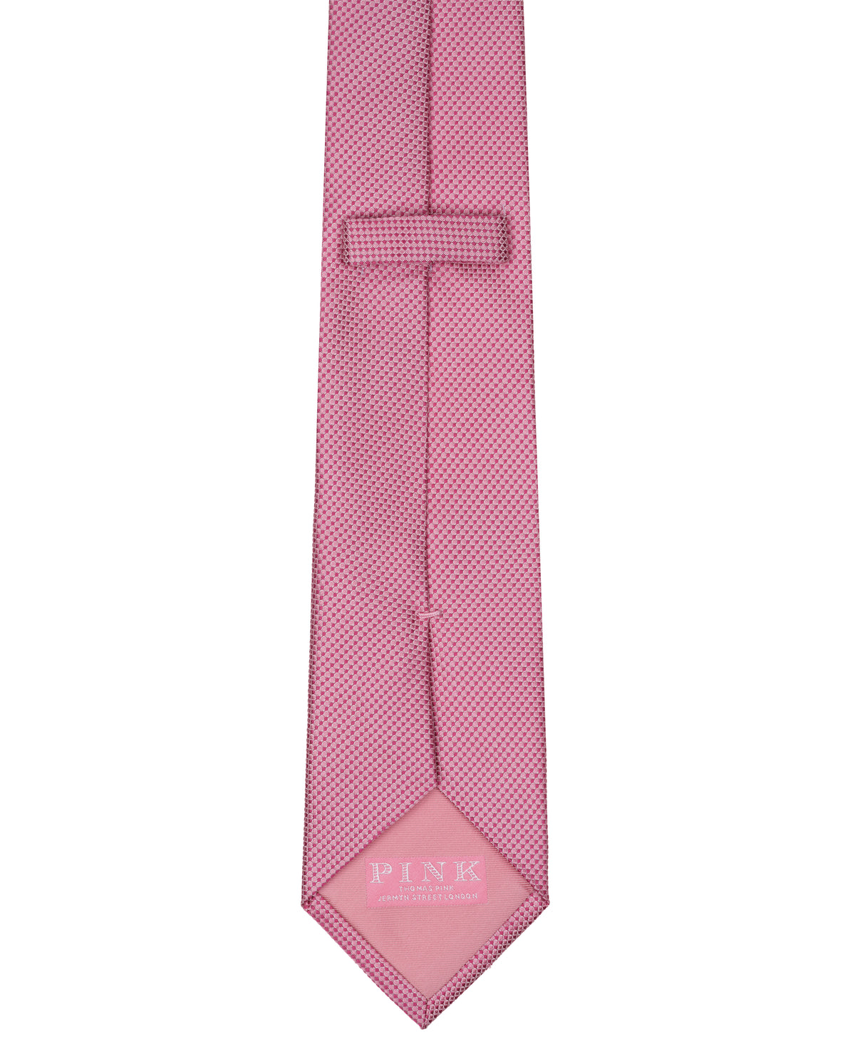 Pink Textured Woven Silk Tie