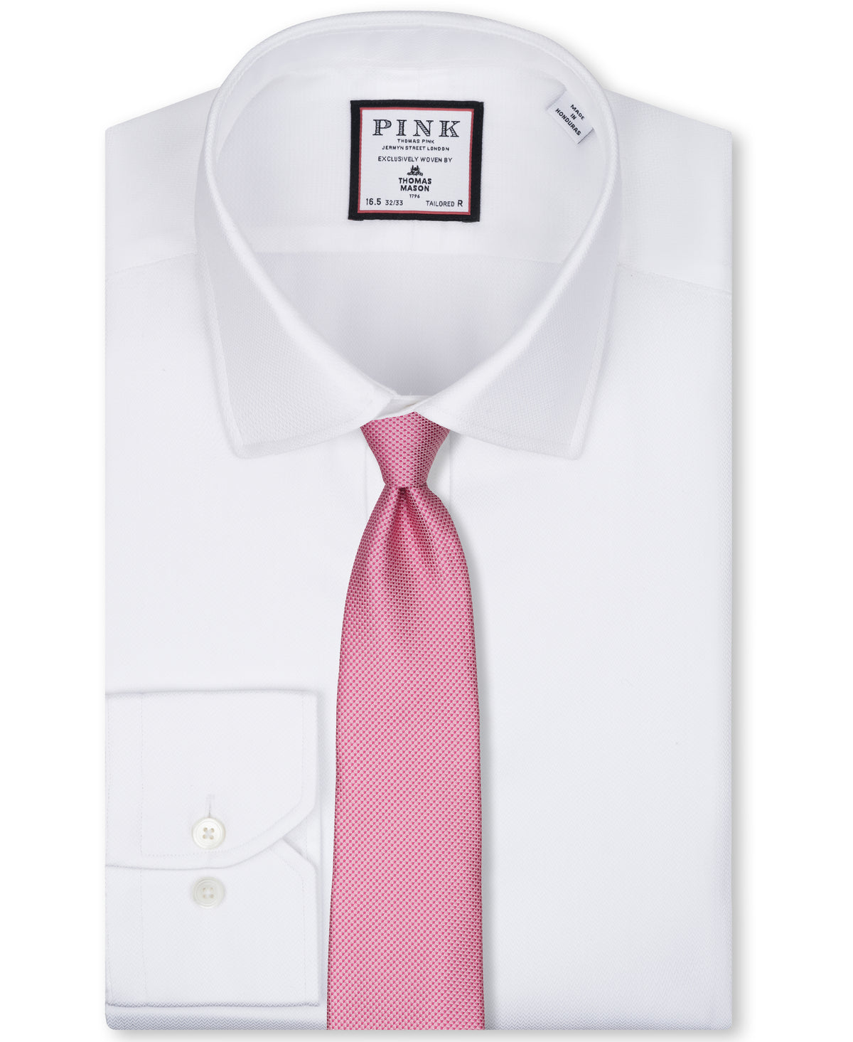 Pink Textured Woven Silk Tie