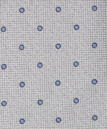 Grey Dot Woven Silk Tie