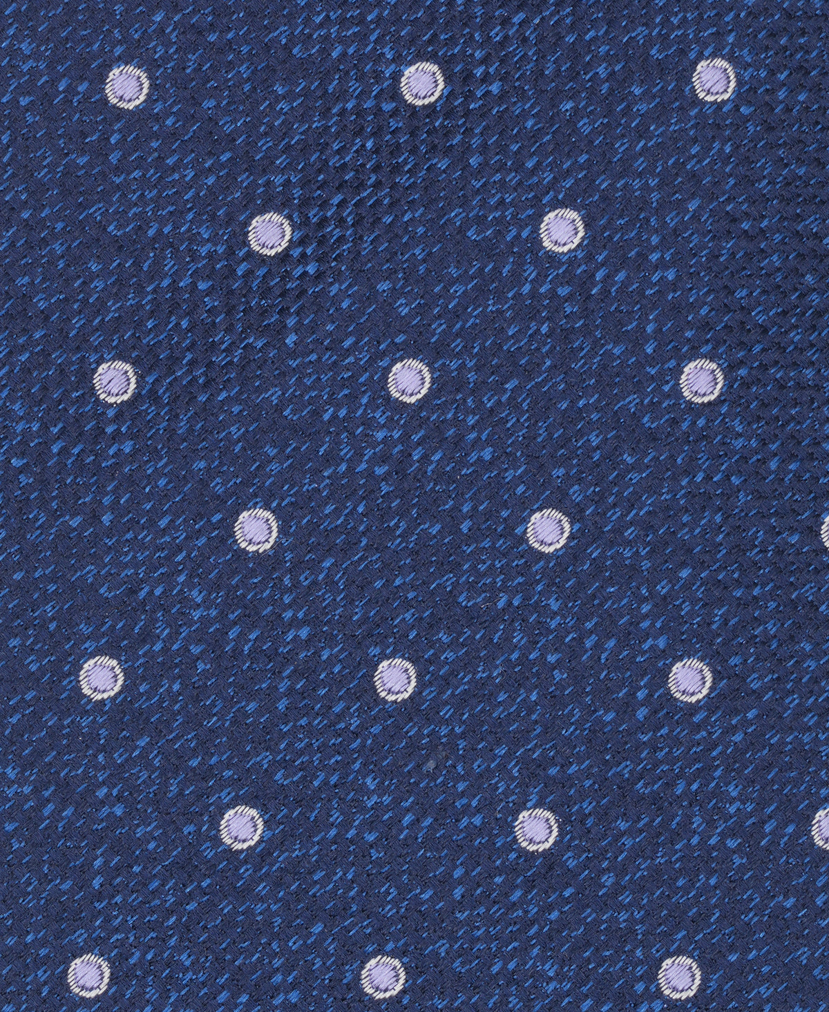 Navy Dot Woven Silk Tie