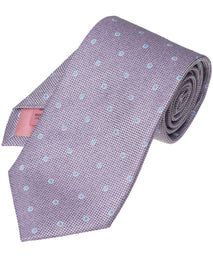 Purple Dot Woven Silk Tie