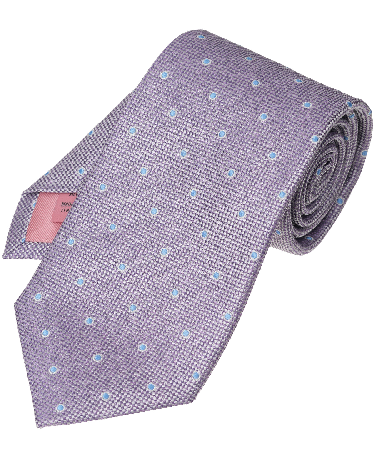Purple Dot Woven Silk Tie
