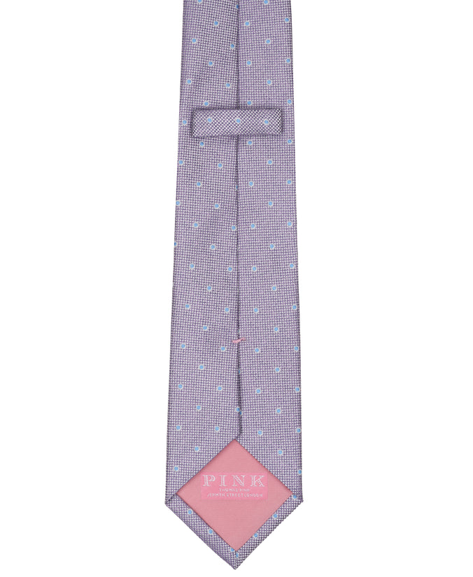 Purple Dot Woven Silk Tie