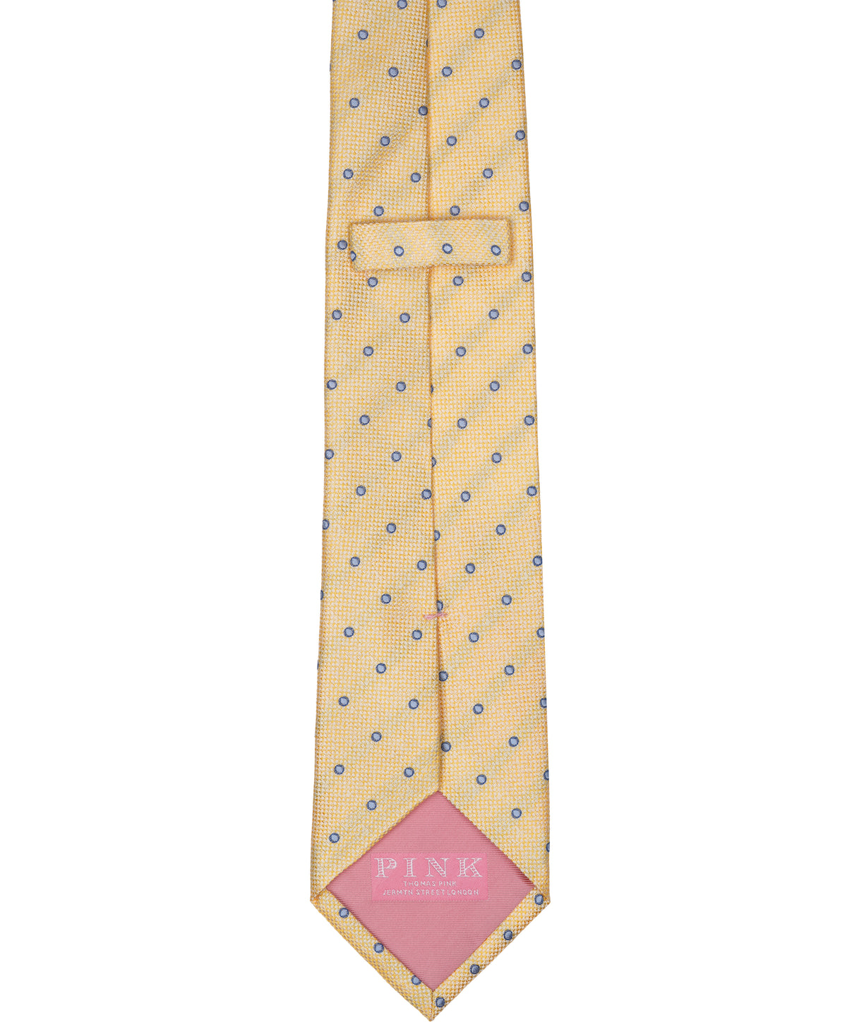 Yellow Dot Woven Silk Tie