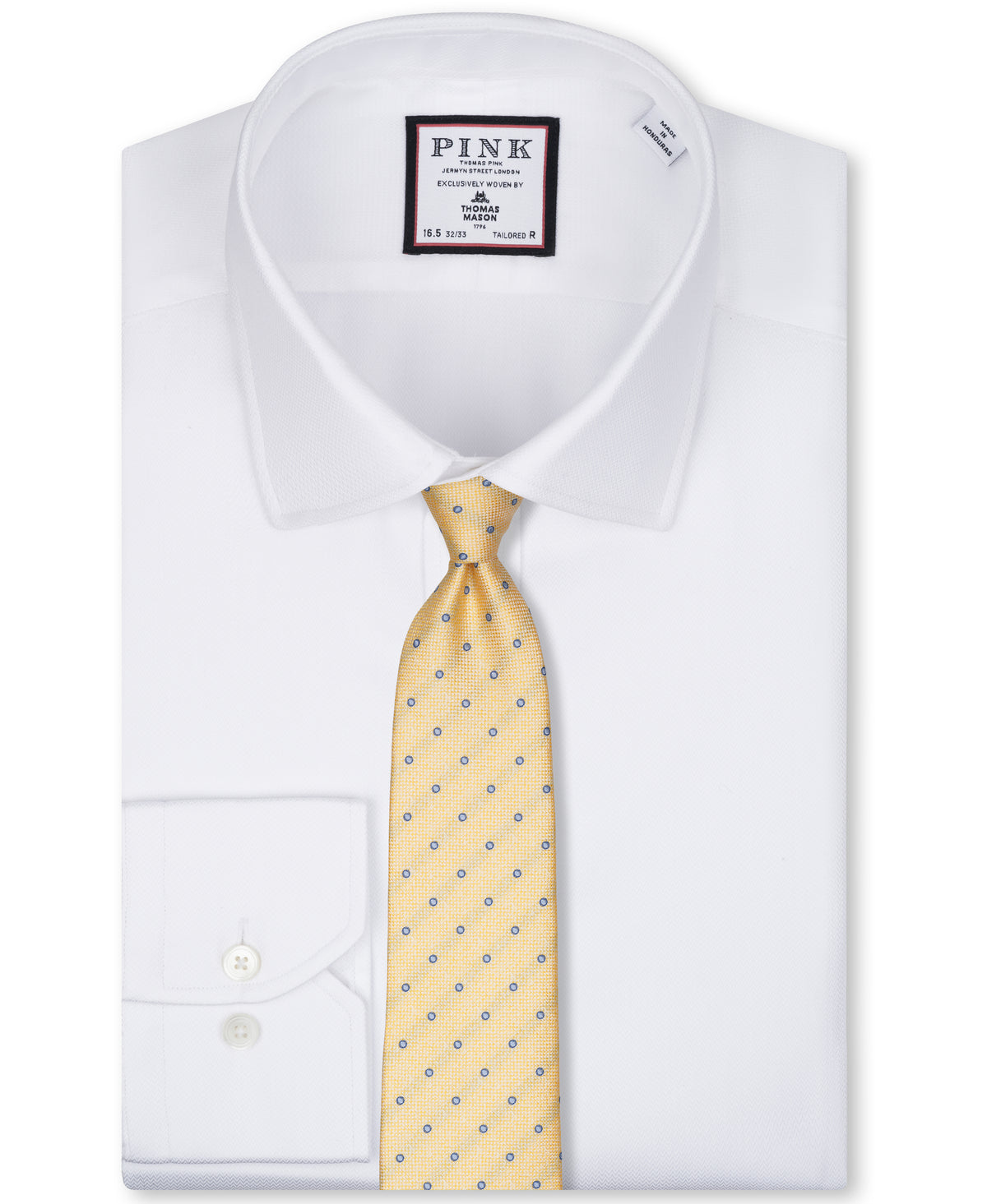Yellow Dot Woven Silk Tie