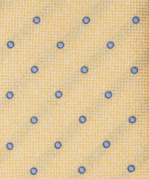 Yellow Dot Woven Silk Tie