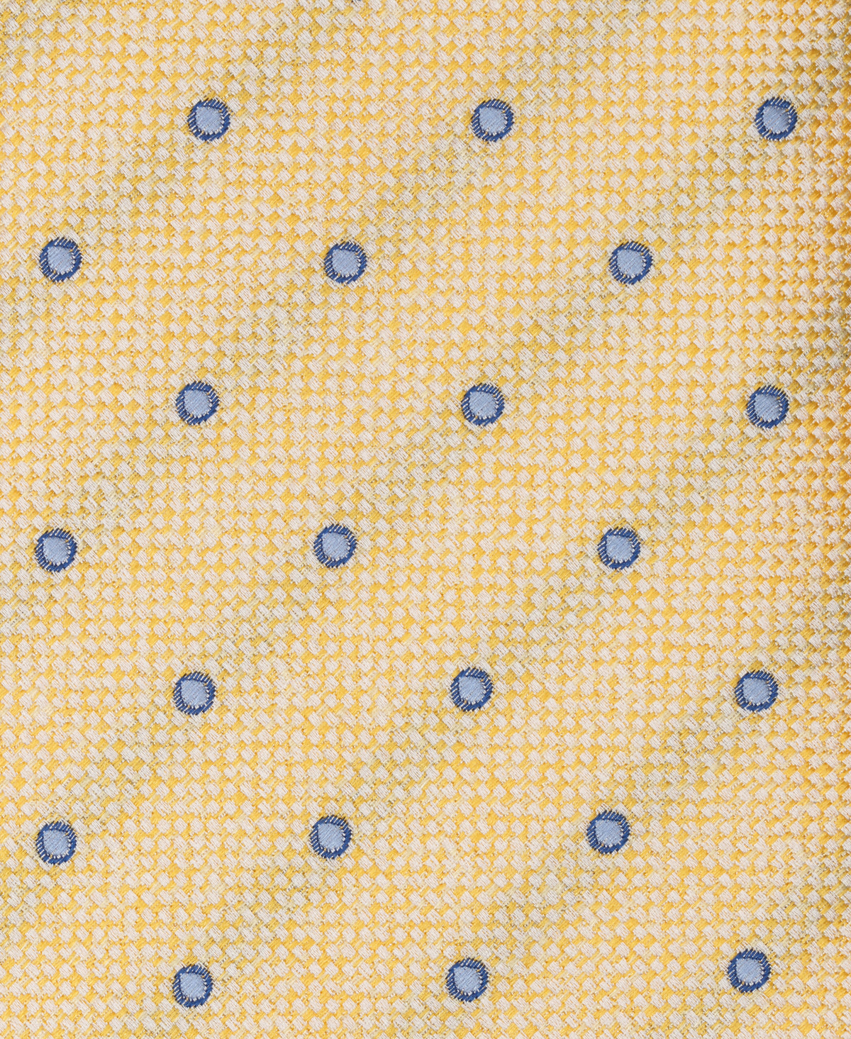 Yellow Dot Woven Silk Tie