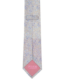 Ecru Floral Woven Silk Tie