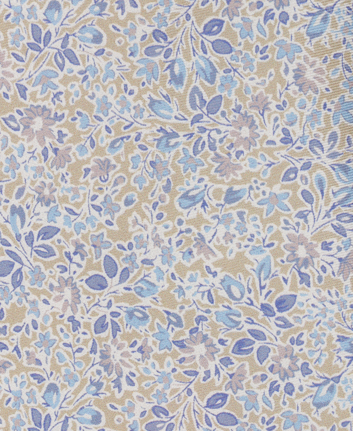 Ecru Floral Woven Silk Tie