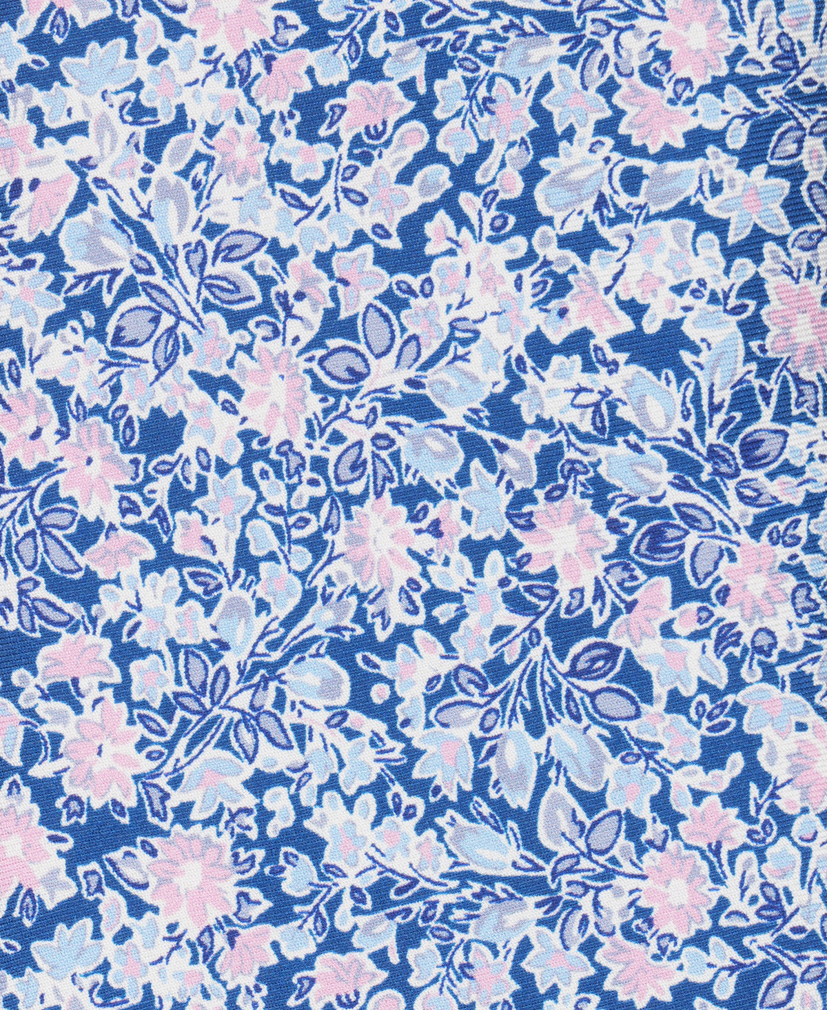 Navy Floral Woven Silk Tie