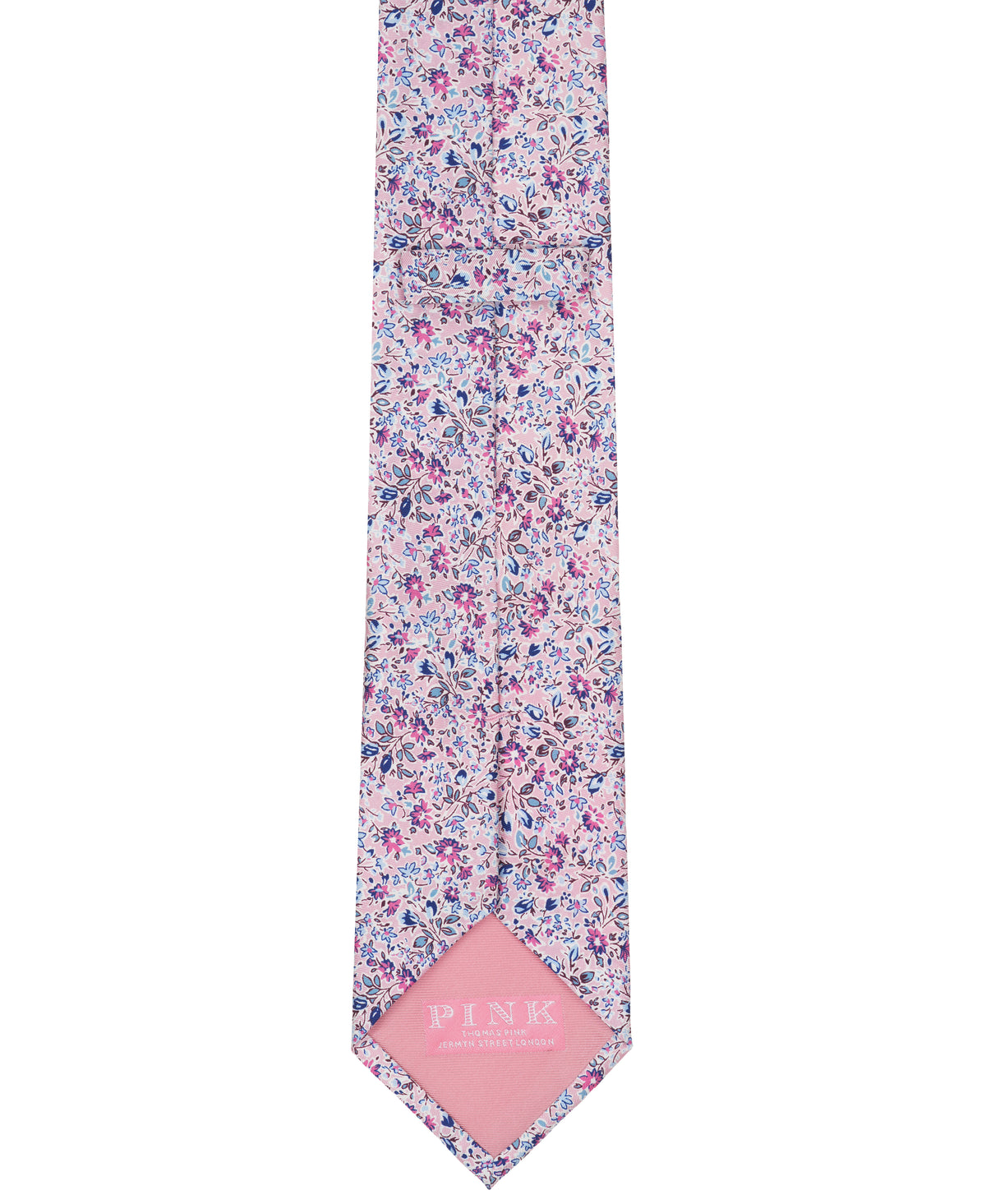 Pink Floral Woven Silk Tie