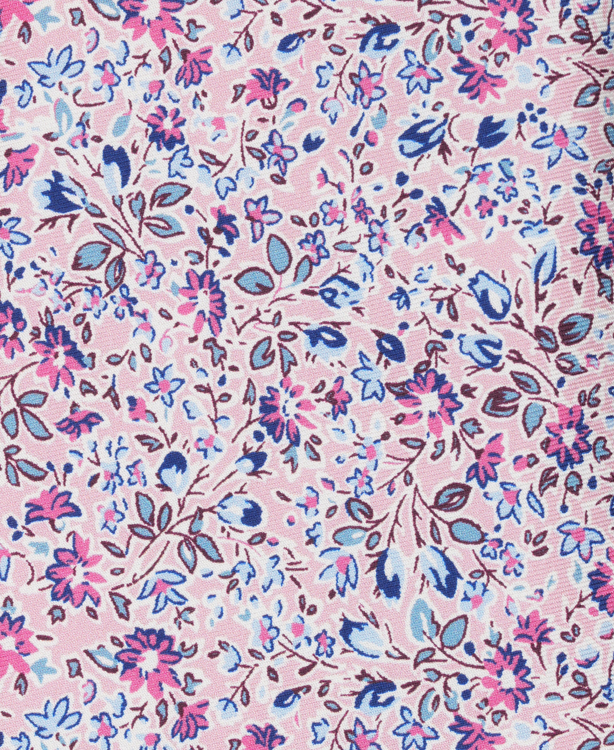 Pink Floral Woven Silk Tie