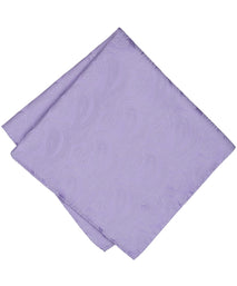 Purple Tonal Paisley Woven Silk Pocket Square
