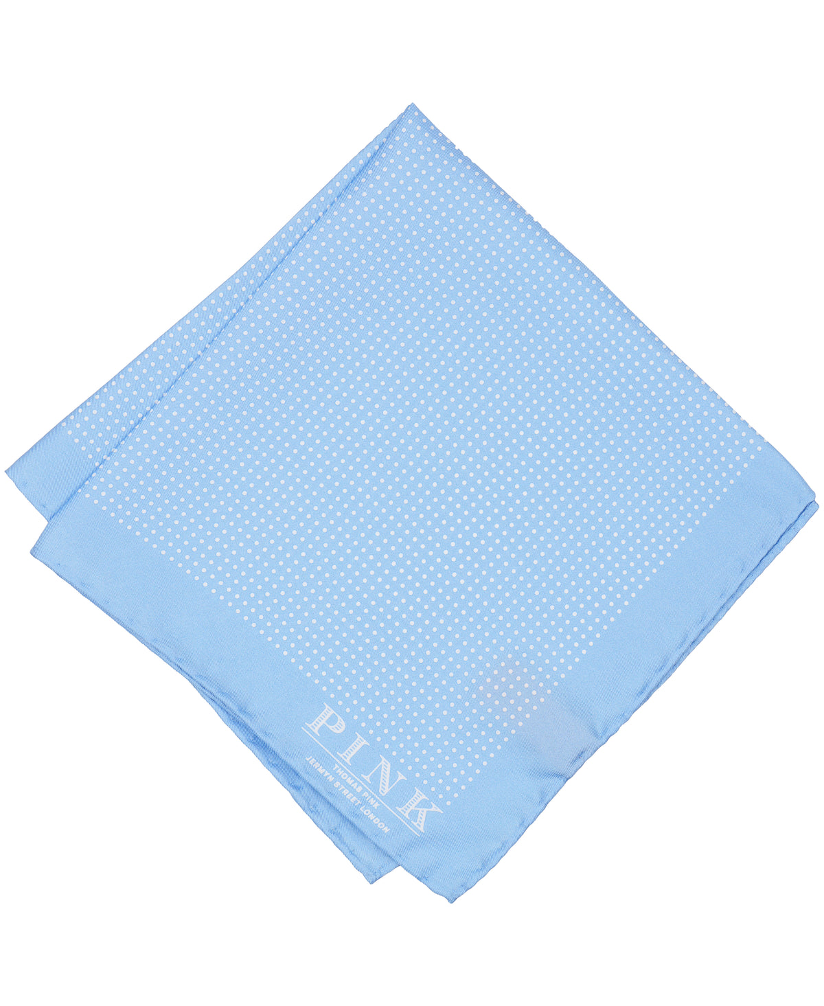 Blue Dot Woven Pocket Square