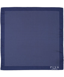 Navy Dot Woven Pocket Square