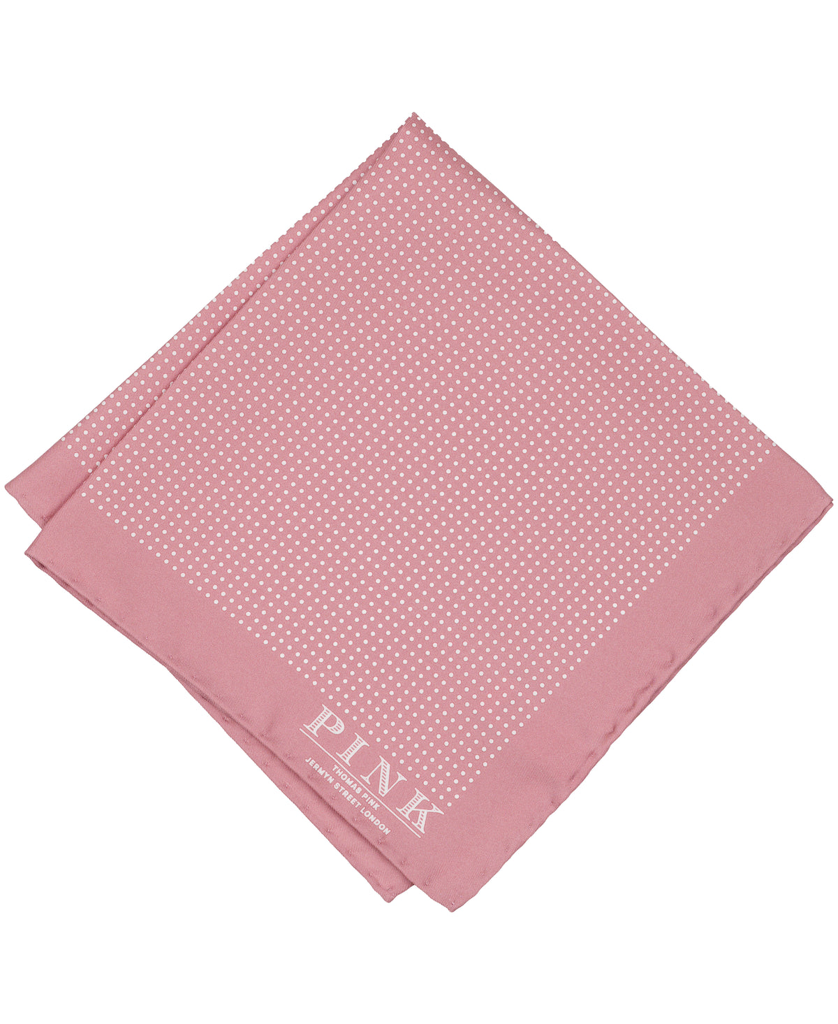 Pink Dot Woven Pocket Square