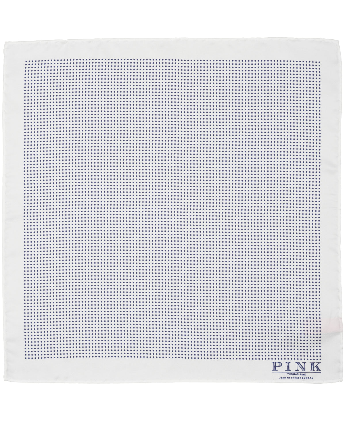 White Dot Woven Pocket Square