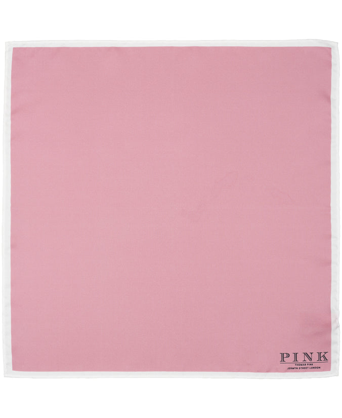 Pink Solid Woven Pocket Square