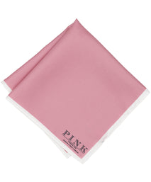 Pink Solid Woven Pocket Square