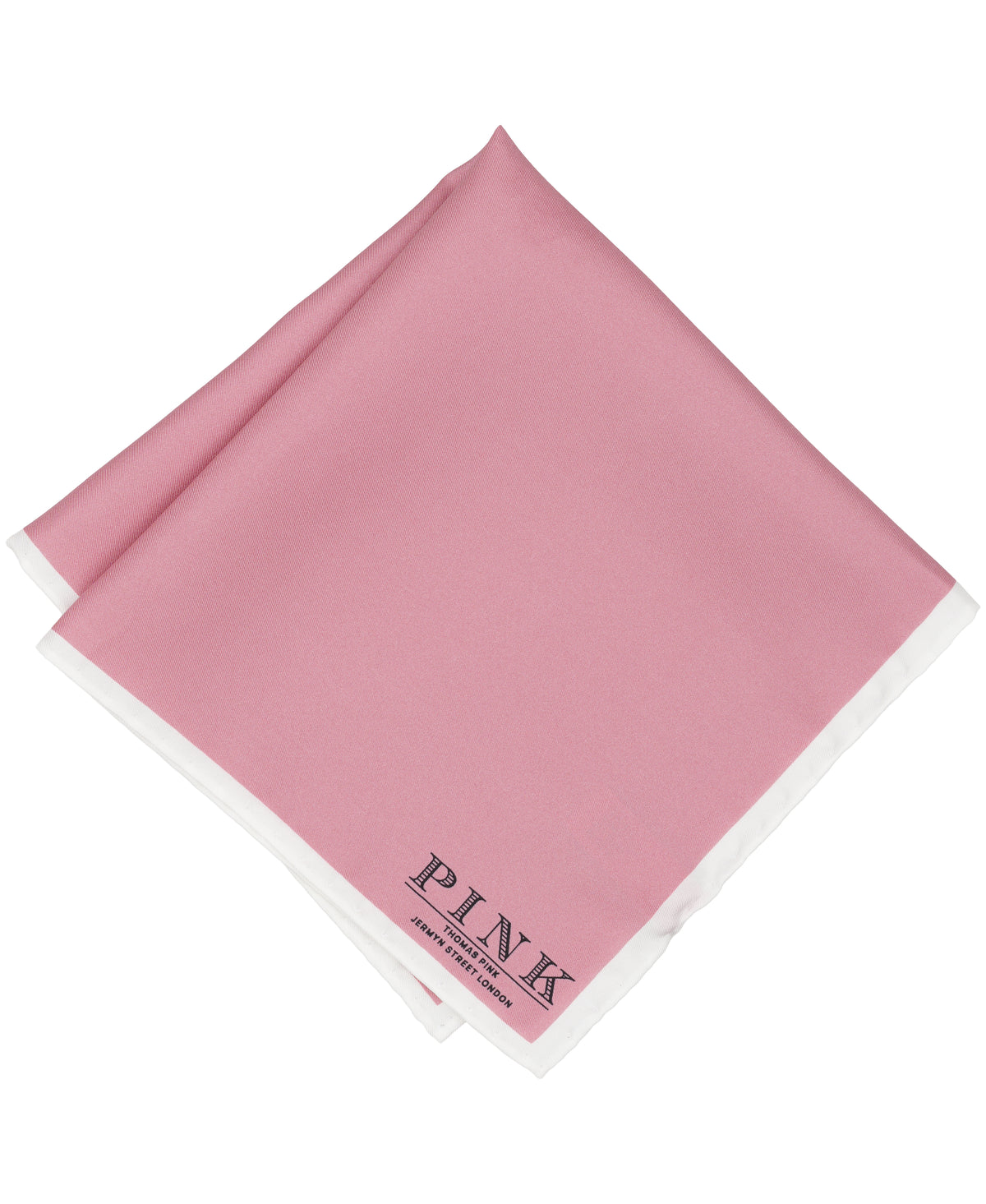 Pink Solid Woven Pocket Square