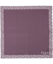 Purple Floral Border Woven Pocket Square