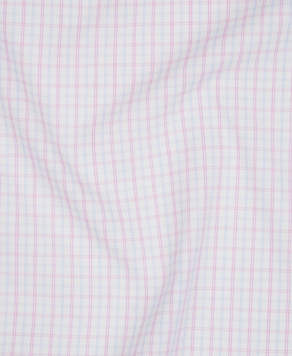 Pink Tailored Fit Poplin Fine Line Check Dress Shirt