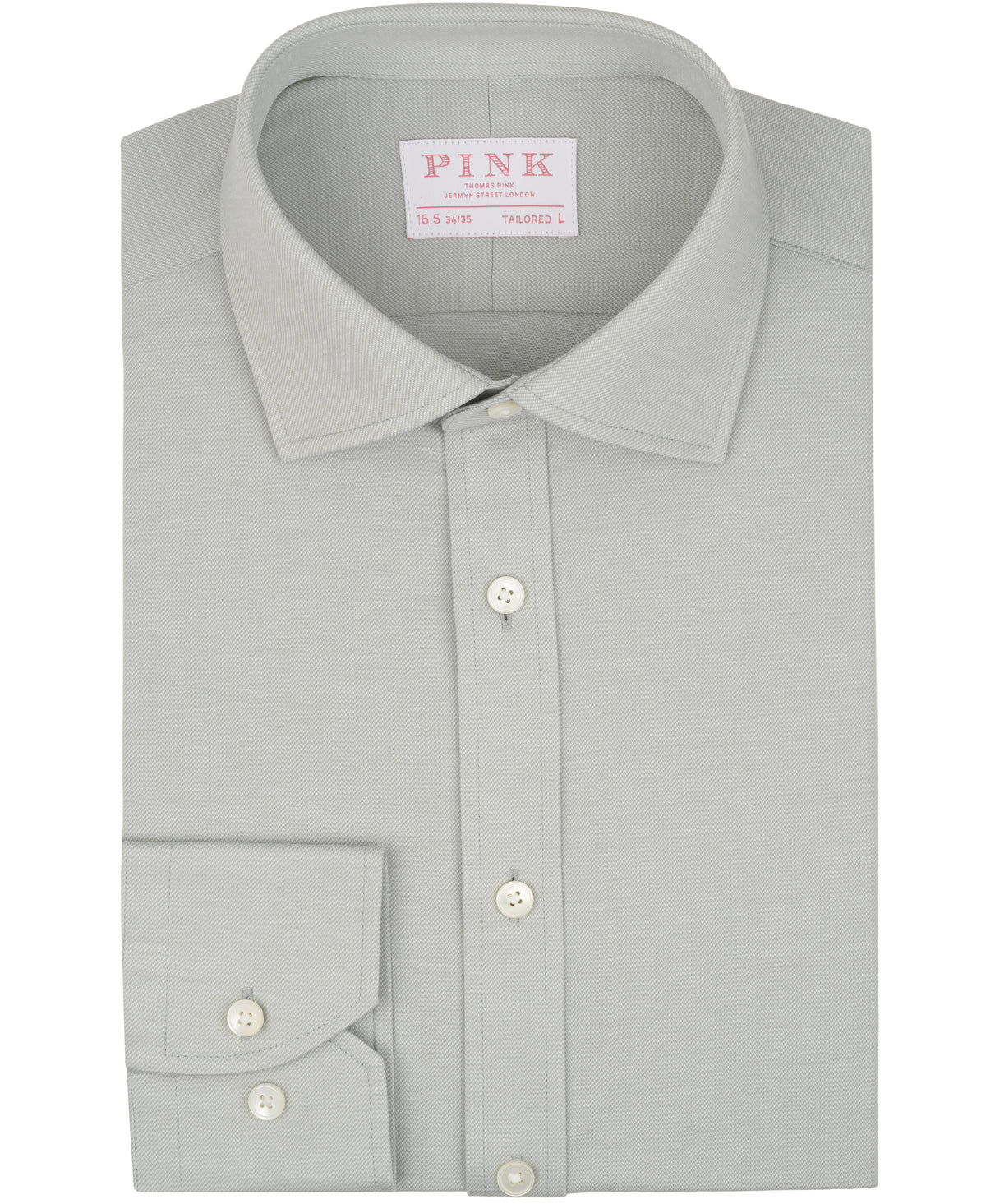 Sage Tailored Fit Twill Solid Knit Dress Shirt