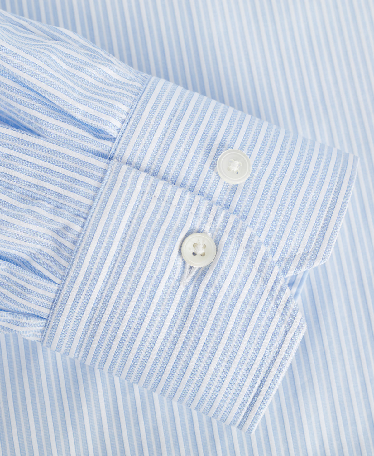 Blue Tonal Stripe Tailored Fit Dobby White Collar Dress Shirt