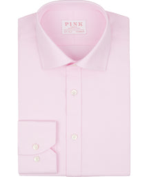 Pink Tailored Fit Royal Twill Dress Shirt