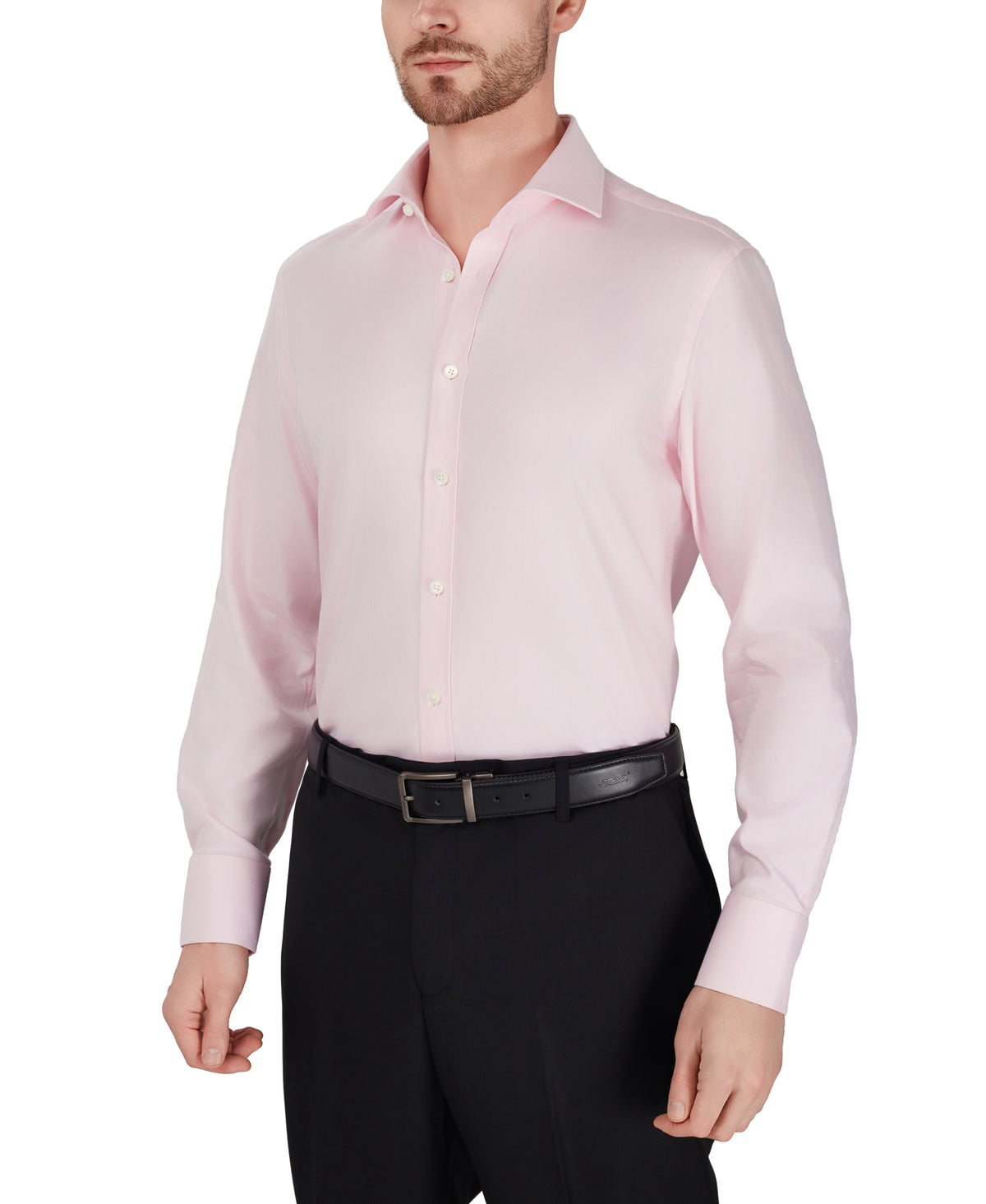 Pink Tailored Fit Royal Twill Dress Shirt