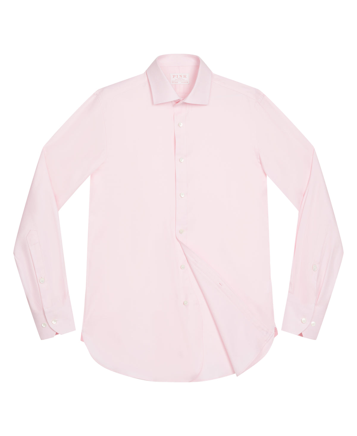 Pink Tailored Fit Royal Twill Dress Shirt