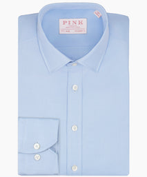 Light Blue Tailored Fit Royal Twill Dress Shirt