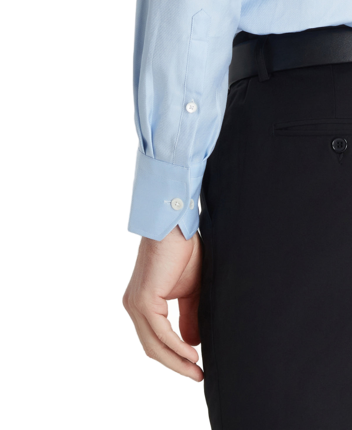 Light Blue Tailored Fit Royal Twill Dress Shirt