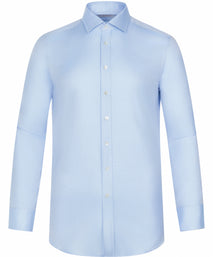 Light Blue Tailored Fit Royal Twill Dress Shirt